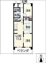 境川パレス  ｜ 岐阜県岐阜市柳津町北塚4丁目（賃貸マンション3LDK・3階・68.00㎡） その2