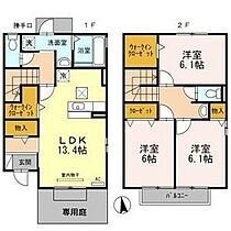 セジュールヤマサ　B 105 ｜ 岐阜県岐阜市六条江東2丁目7番7号（賃貸テラスハウス3LDK・1階・88.95㎡） その2