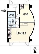 サンフローレンス  ｜ 岐阜県岐阜市江添3丁目（賃貸マンション1LDK・4階・49.00㎡） その2