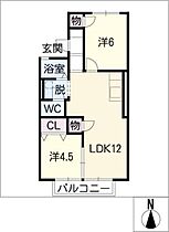 エル川手  ｜ 岐阜県岐阜市東川手4丁目（賃貸アパート2LDK・1階・48.78㎡） その2