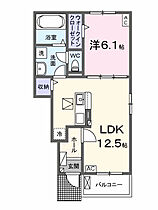 さんこ～ぽ八代III 105 ｜ 岐阜県本巣郡北方町高屋条里1丁目60番地2（賃貸アパート1LDK・1階・44.70㎡） その2