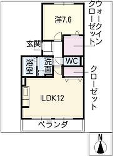 ウエストビレッジ 102｜岐阜県関市肥田瀬(賃貸アパート1LDK・1階・47.08㎡)の写真 その2