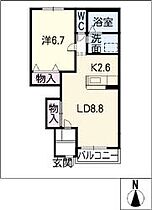 クラシスソフィア  ｜ 岐阜県関市下有知（賃貸アパート1LDK・1階・44.52㎡） その2