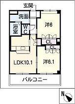 ロジュマン　I  ｜ 岐阜県関市武芸川町高野（賃貸アパート2LDK・1階・49.58㎡） その2