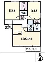 シャルムコート　Ａ  ｜ 岐阜県関市倉知（賃貸アパート2LDK・2階・57.81㎡） その2