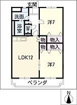 ア・ドリーム星ヶ丘南  ｜ 岐阜県関市小瀬（賃貸マンション2LDK・3階・61.18㎡） その2