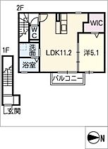 アレーズ  ｜ 岐阜県岐阜市水海道3丁目（賃貸アパート1LDK・2階・44.80㎡） その2