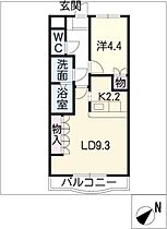 ベル・クオレ  ｜ 岐阜県羽島郡岐南町薬師寺5丁目（賃貸マンション1LDK・2階・40.05㎡） その2