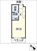 270　ａｐａｒｔｍｅｎｔ1  ｜ 岐阜県岐阜市東中島1丁目（賃貸マンション1R・4階・23.90㎡） その2