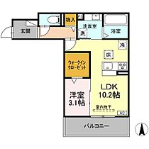 Grand(グラン)/Avant(アバン)　Grand(グラン) 102 ｜ 岐阜県羽島郡岐南町下印食3丁目43番地（賃貸アパート1LDK・1階・39.32㎡） その2