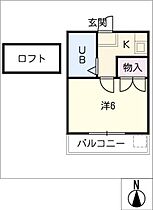 グランディア琴塚  ｜ 岐阜県岐阜市琴塚4丁目（賃貸アパート1K・2階・21.07㎡） その2