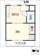 キャンパスビレッジ丸由  ｜ 岐阜県岐阜市大学北2丁目（賃貸マンション1DK・3階・25.76㎡） その2