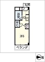 シャトー岐大　Ｂ棟  ｜ 岐阜県岐阜市古市場東町田（賃貸マンション1K・3階・18.16㎡） その2