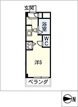 シャトー岐大　Ａ棟  ｜ 岐阜県岐阜市古市場東町田（賃貸マンション1K・2階・18.16㎡） その2