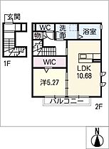 アメニティ31  ｜ 岐阜県岐阜市北島3丁目（賃貸アパート1LDK・2階・50.31㎡） その2