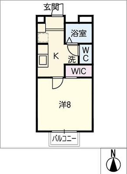 アルブル ｜岐阜県大垣市三津屋町2丁目(賃貸アパート1K・2階・24.75㎡)の写真 その2