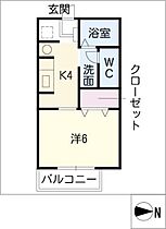 サンビレッジ大垣ＤＥ  ｜ 岐阜県大垣市領家町3丁目（賃貸アパート1K・2階・23.77㎡） その2