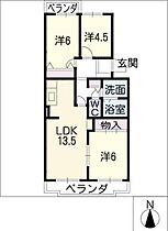 ＮＫＫ花道  ｜ 岐阜県大垣市禾森町5丁目（賃貸マンション3LDK・2階・66.19㎡） その2