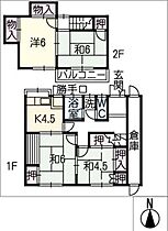 丸藻貸家　55－8  ｜ 岐阜県大垣市内原1丁目（賃貸タウンハウス4K・2階・69.30㎡） その2