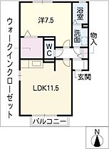 ウィルモアＫ  ｜ 岐阜県大垣市禾森1丁目（賃貸アパート1LDK・2階・45.31㎡） その2