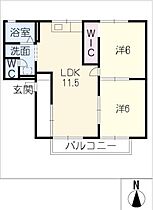 セジュール新馬場  ｜ 岐阜県大垣市新馬場町（賃貸アパート2LDK・1階・53.70㎡） その2