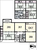 まこと荘  ｜ 岐阜県大垣市三本木2丁目（賃貸一戸建7DK・2階・107.00㎡） その2