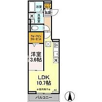 アビテ那加門前町 102 ｜ 岐阜県各務原市那加門前町3丁目50番1（賃貸アパート1LDK・1階・36.12㎡） その2