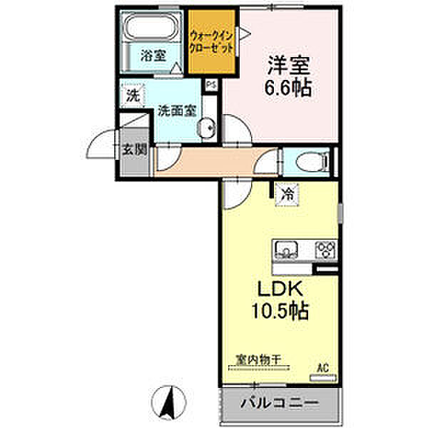 リュミエール・ソレール 201｜岐阜県各務原市蘇原早苗町(賃貸アパート1LDK・2階・45.01㎡)の写真 その24