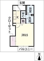 スカイ　ブルーＢ棟  ｜ 岐阜県各務原市蘇原三柿野町（賃貸アパート1K・1階・32.24㎡） その2