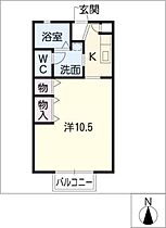 アンダンテ  ｜ 岐阜県各務原市那加門前町4丁目（賃貸アパート1K・1階・32.24㎡） その2