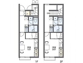 レオパレスかたびら新町　II 104 ｜ 岐阜県可児市帷子新町1丁目10-1（賃貸アパート1K・1階・23.61㎡） その2