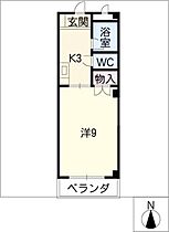 ウッドベル  ｜ 岐阜県美濃加茂市川合町4丁目（賃貸マンション1K・3階・28.35㎡） その2