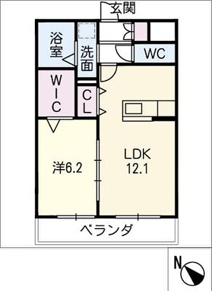 スワンスタイルII ｜岐阜県可児郡御嵩町上恵土(賃貸マンション1LDK・1階・45.05㎡)の写真 その2