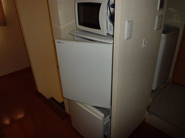 画像15:冷蔵庫と電子レンジ。
