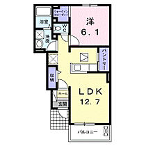 ソフィア 105 ｜ 岐阜県可児市今渡字反目2056番地1（賃貸アパート1LDK・1階・45.77㎡） その2