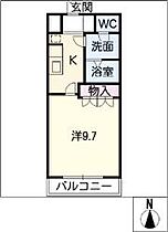 グリーン　ヒルズ　Ｂ  ｜ 岐阜県美濃加茂市牧野（賃貸アパート1K・1階・29.75㎡） その2