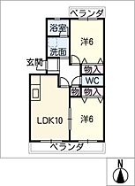 サニーフラワー  ｜ 岐阜県可児郡御嵩町古屋敷（賃貸マンション2LDK・3階・55.50㎡） その2