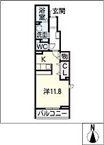 暖～だん～　02 101 ｜ 岐阜県可児市下恵土字針田4140-1（賃貸アパート1R・1階・34.15㎡） その2