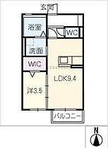 ＣＡＳＡ楓  ｜ 岐阜県美濃加茂市深田町3丁目（賃貸アパート1LDK・1階・34.45㎡） その2