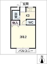 サンライズ福池  ｜ 愛知県名古屋市天白区福池2丁目（賃貸アパート1K・1階・23.77㎡） その2