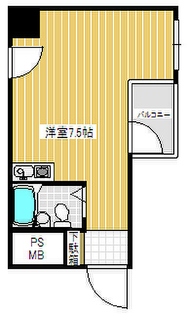 1R 間取り