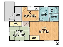 緑区定納山 築7年の1LDK平屋住宅