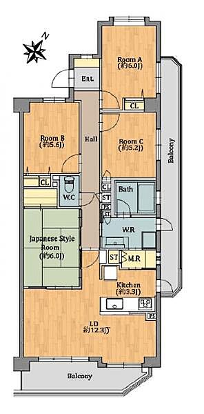 間取りを拡大表示