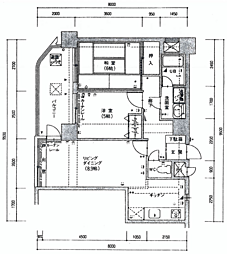 ダイアパレス間明 2LDKの間取図画像