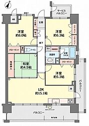 エバーライフ博多南弐番館 4LDKの間取図画像