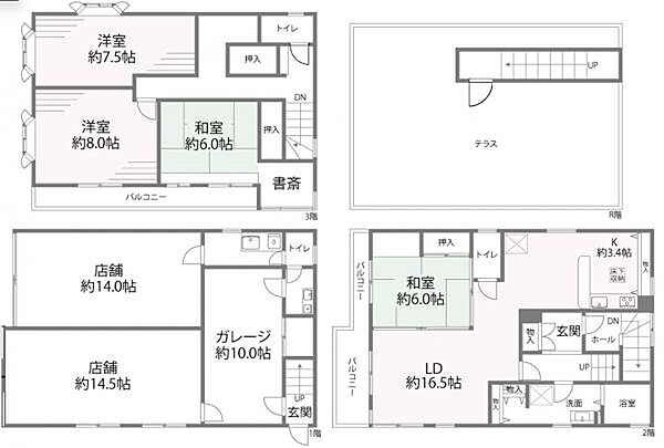 間取りを拡大表示