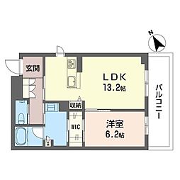 レガリータ 1LDKの間取図画像