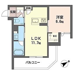 レガリータ II 1LDKの間取図画像