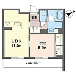レガリータ II 1LDKの間取図画像