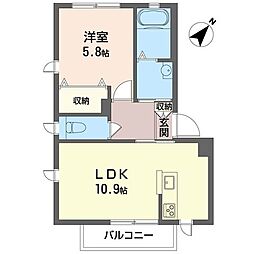 ShaMaisonPremiere 1LDKの間取図画像